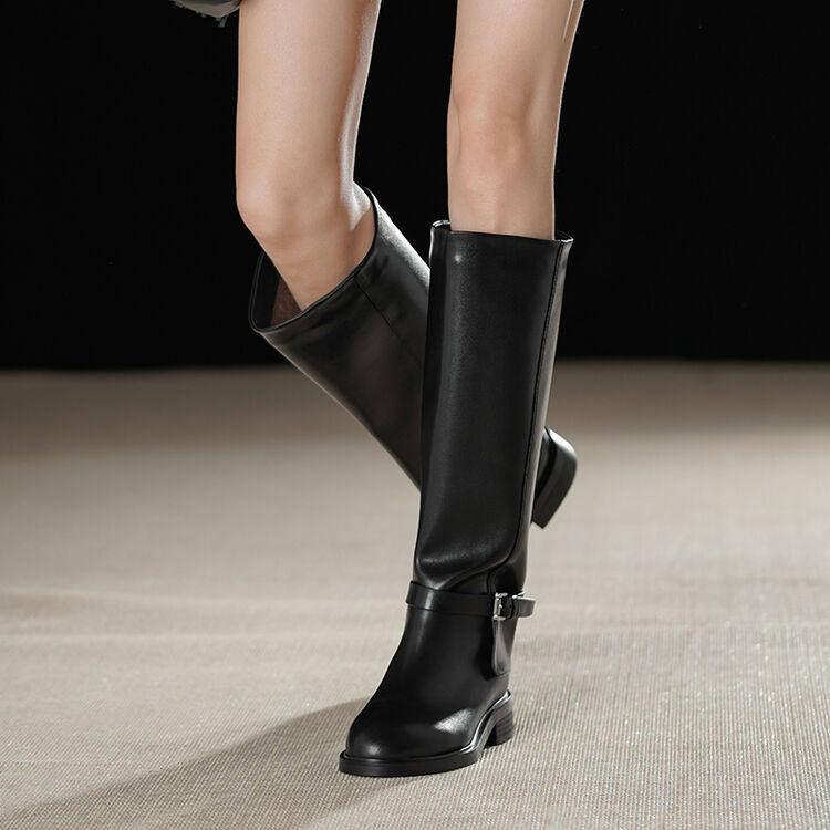 大筒围胖mm高筒靴40-43大码