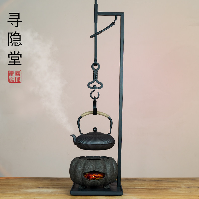 复古纯手工炭炉凉炉吊壶套装