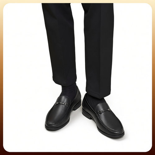 宾度男鞋2026夏季新款男士商务休闲皮鞋男一脚蹬软皮软底乐福鞋