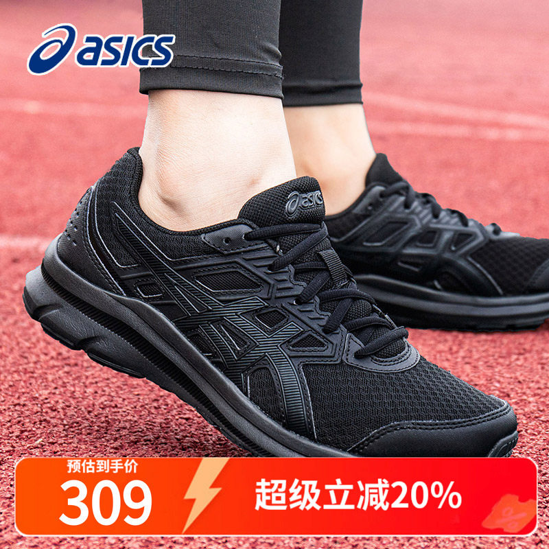 Asics亚瑟男黑武士跑步鞋夏季图片