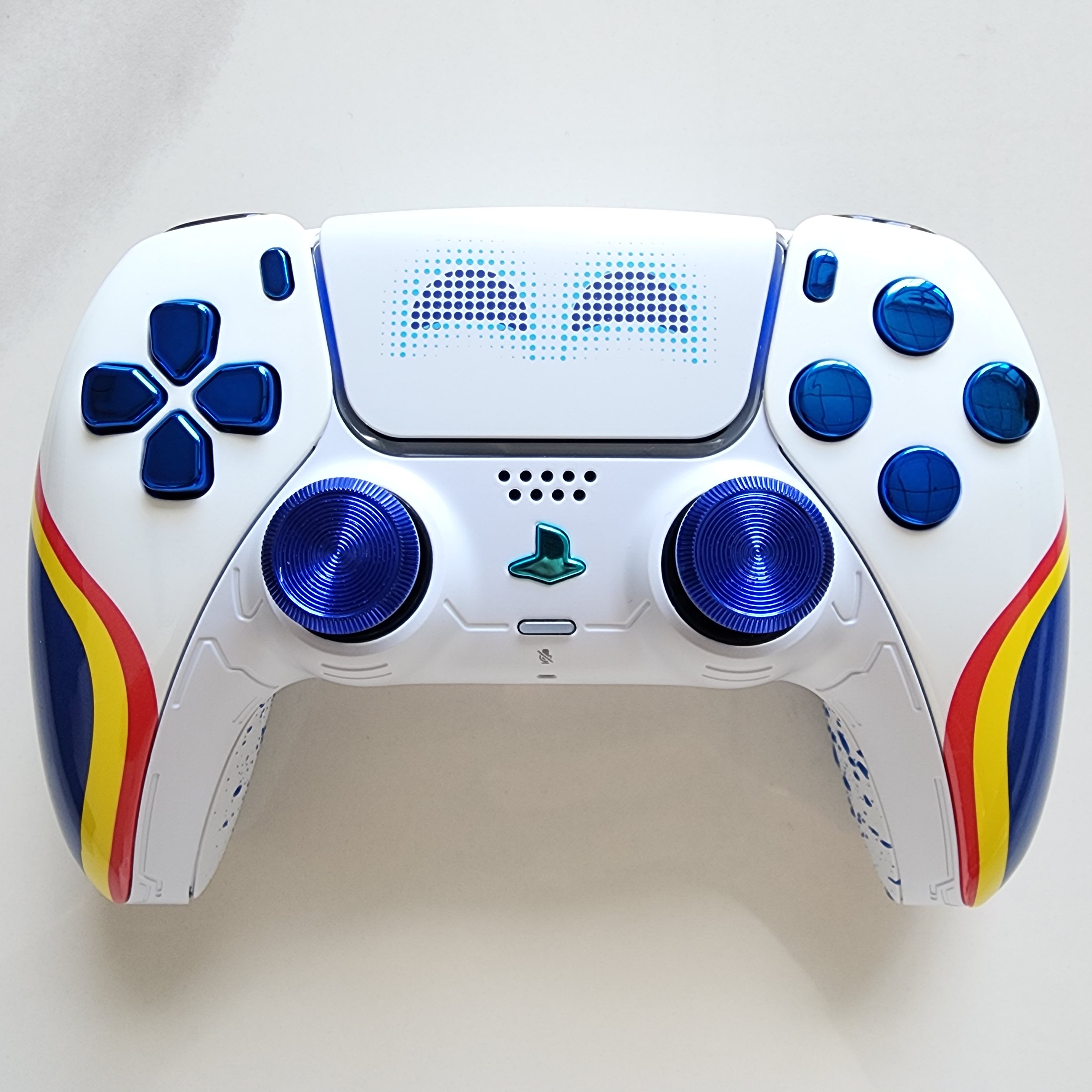 PS5手柄升级改装霍尔电磁摇杆TMR摇杆PS5原装游戏手柄 微笑机器人