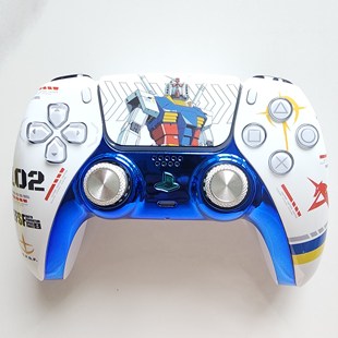 PS5手柄升级改装霍尔电磁摇杆 TMR摇杆 PS5原装游戏机手柄 蓝高达