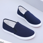 2025新款 女 女舒适浅口透气小白鞋 老北京布鞋 女轻便软底防滑帆布鞋