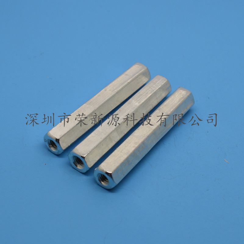 PCB光板支撑柱8*32mm/8*48mm/8*55mm/8*70mm六角铁柱 M4内牙铁柱