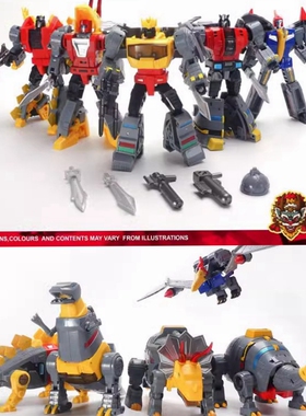 MFT机器恐龙部队 男孩新年礼物 变形玩具 霸王龙 三角龙 翼龙雷龙