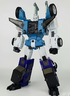 DX9六面兽 六变兽蓝色 忍者参谋 变形玩具礼物模型手办机器狼飞船