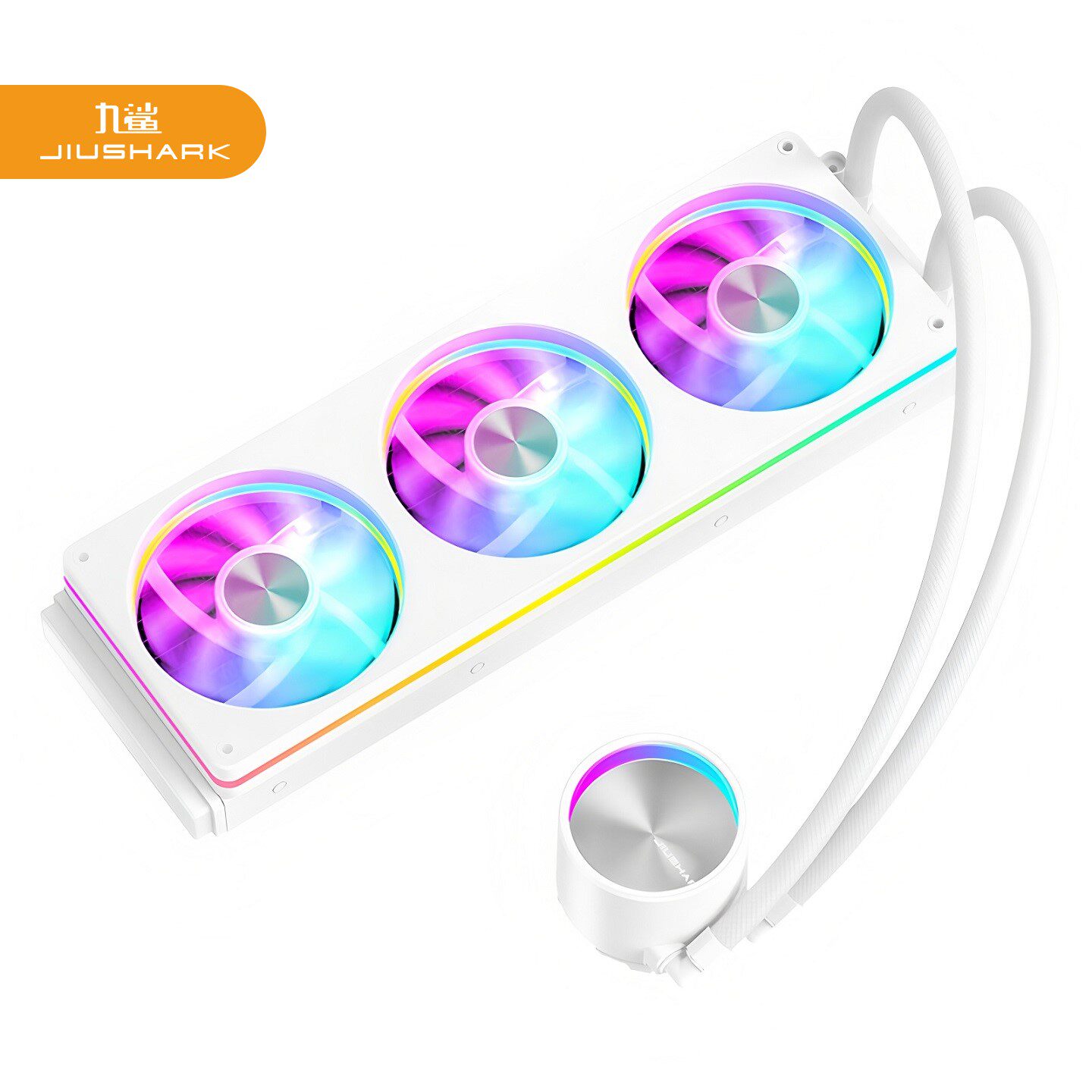 JIUSHARK九鲨JK-S360CPU水冷散热器ARGB灯效台式机电脑风扇散热器