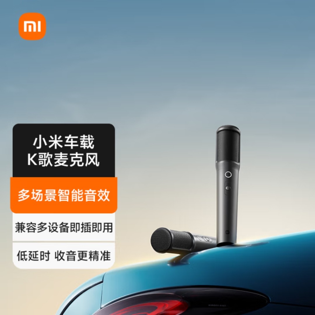 小米 车载K歌麦克风 SU7小米汽车好伴侣 多场景智能  即插即用