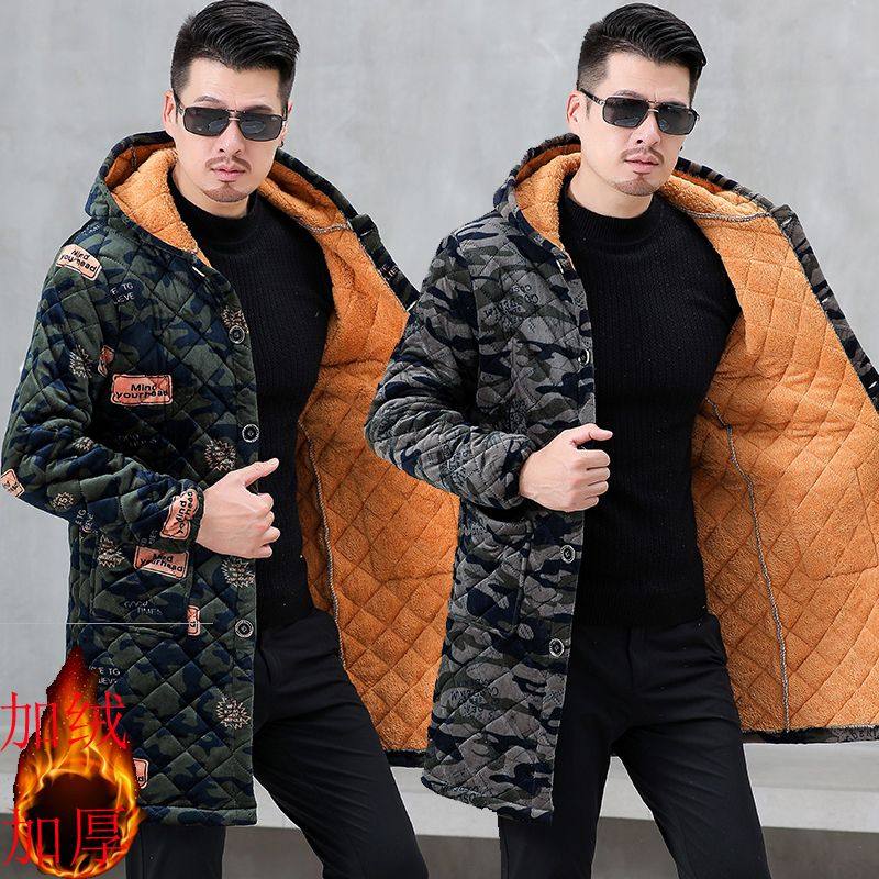男士工作服秋冬季冬季加绒加厚宽松保暖外套连帽罩衣棉服大码棉衣,男装,棉衣,淘宝优惠券,粉丝福利购,淘宝优惠卷