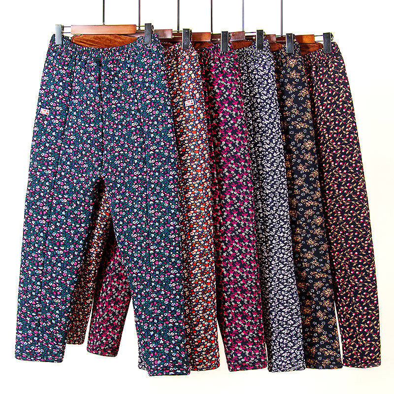 中老年人妈妈女冬季加绒加厚奶奶保暖裤秋冬天高腰老人老式花棉裤,女装/女士精品,棉裤/羽绒裤,淘宝优惠券,粉丝福利购,淘宝优惠卷