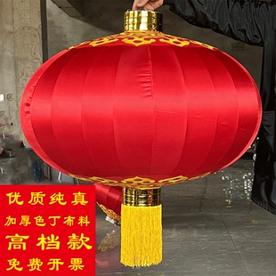 定制高档纯正优质色丁布传统手工宫灯国庆户外广告大口铁口红灯笼