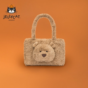英国Jellycat巴塞罗熊托特包手提包小熊包毛绒玩具玩偶生日礼物