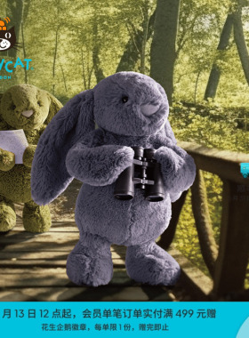 英国Jellycat害羞紫罗兰邦尼兔毛绒玩具兔子玩偶公仔娃娃生日礼物
