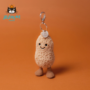 英国Jellycat趣味花生包包挂饰挂件钥匙扣毛绒玩偶玩具生日礼物