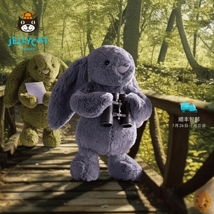 英国Jellycat害羞紫罗兰邦尼兔毛绒玩具兔子玩偶公仔娃娃生日礼物