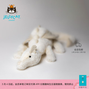 英国Jellycat雪龙白色毛绒玩具安抚玩偶儿童公仔可爱娃娃生日礼物