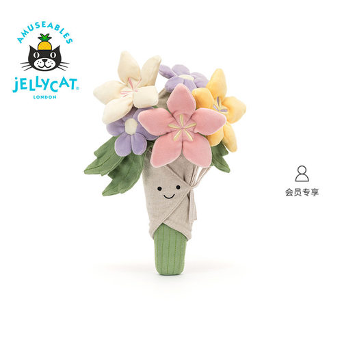 英国Jellycat趣味花束毛绒玩具