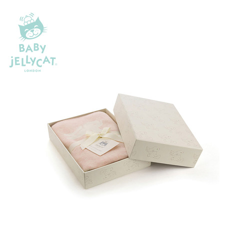 英国Jellycat害羞粉红色邦尼兔盖毯柔软宝宝陪伴安抚婴儿礼物毛毯