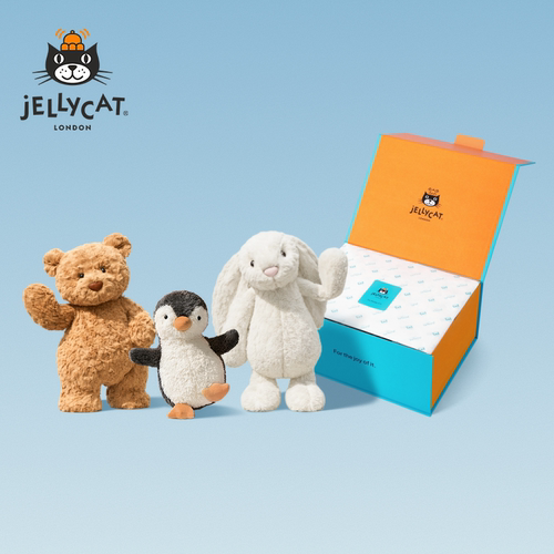英国Jellycat轻柔致意礼盒集合毛绒玩偶公仔玩具安抚生日新婚礼物