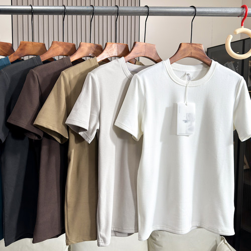 男女亲肤舒适德绒保暖短袖T恤衫