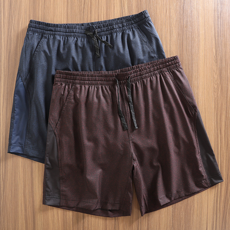 英国外贸速干透气防走光夏季男士户外运动跑步沙滩休闲短裤五分裤