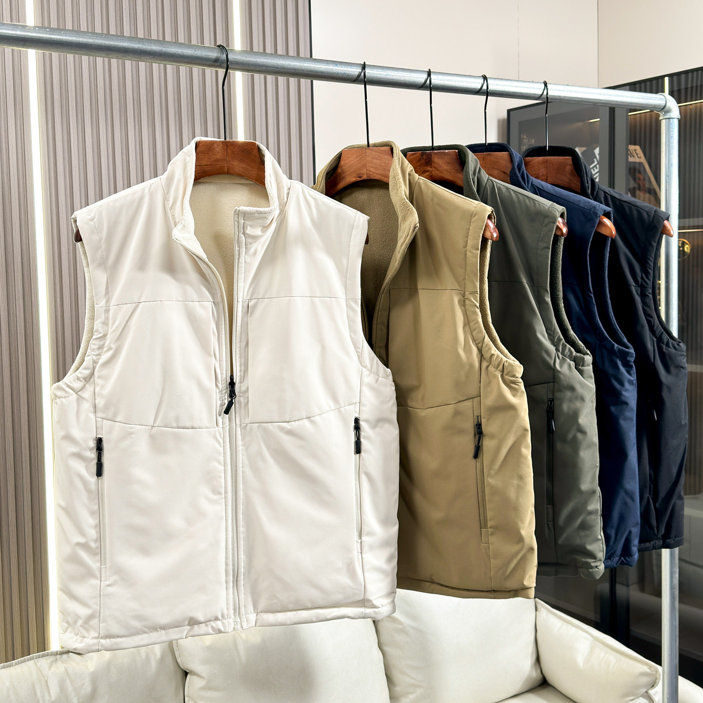 双重保暖！速暖颗粒绒！秋冬男士外贸时尚双面穿保暖立领马甲背心,男装,常规马甲,淘宝优惠券,粉丝福利购,淘宝优惠卷