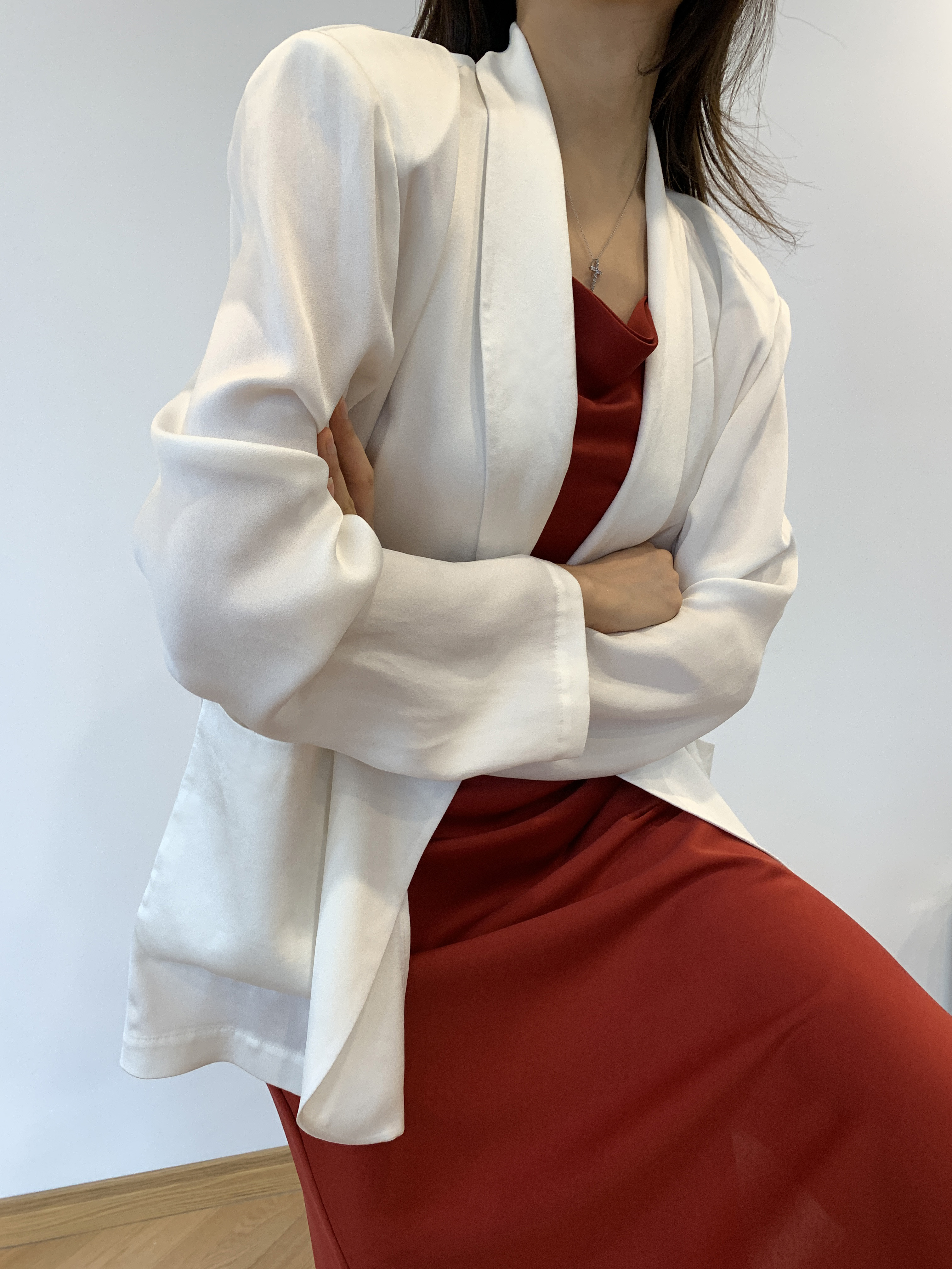 醋酸混纺廓形设计西装