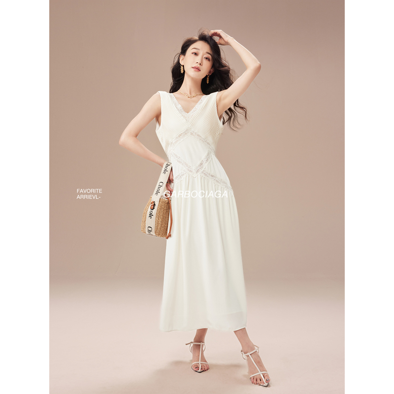 龙喜儿self-p平替蕾丝花边连衣裙