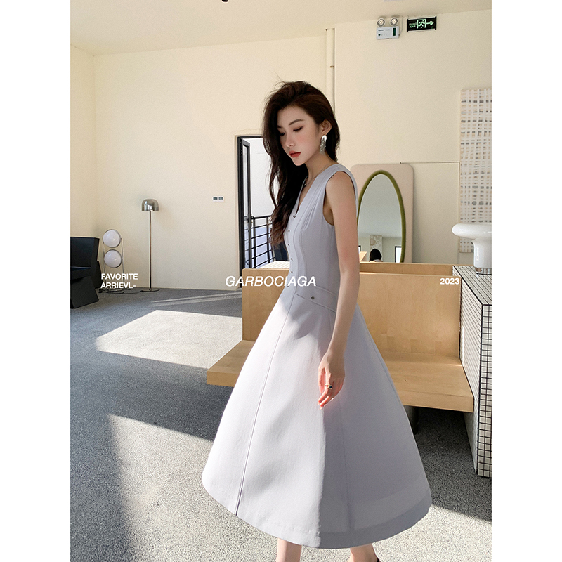 Garbociaga龍喜儿连衣裙V领