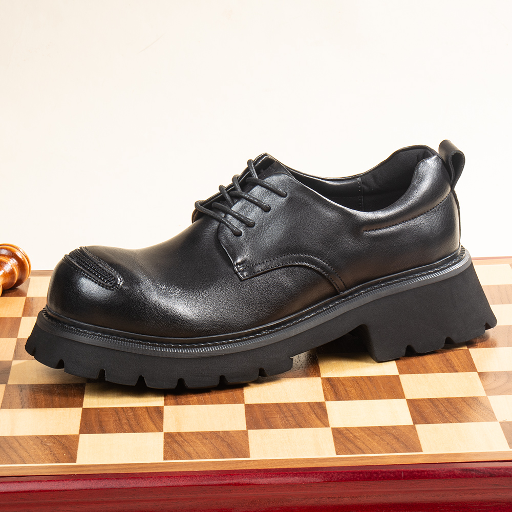 5.5CM增高轻便男士皮鞋