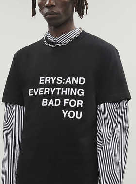 【独家发售】Jaden Smith MSFTSrep 黑色EVERYTHING 短袖T恤