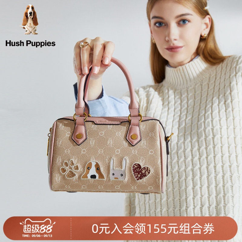 暇步士新款女包大容量手提包女时尚可爱波士顿枕头包斜挎通勤包图片