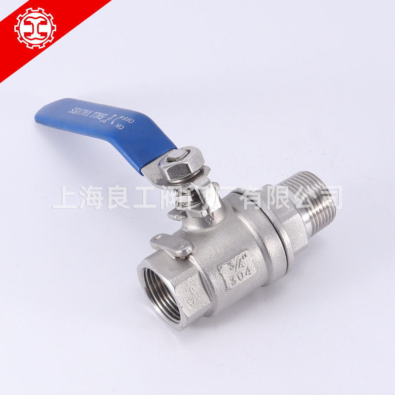 上海良工阀门不锈钢螺纹内外丝扣