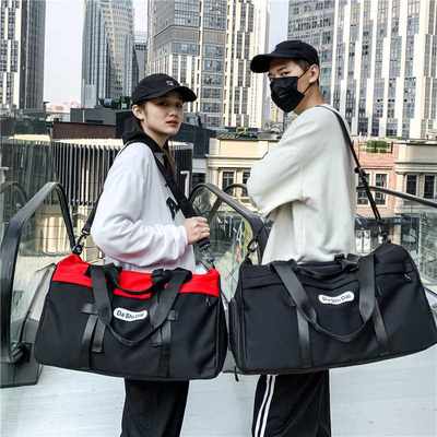 新款大容量旅行包男手提短途出差行李包轻便小包布袋子旅游健身包
