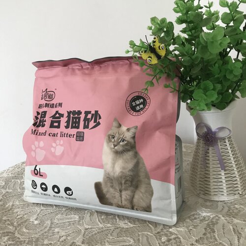 清甜蜜桃混合猫砂植物萃取果香长