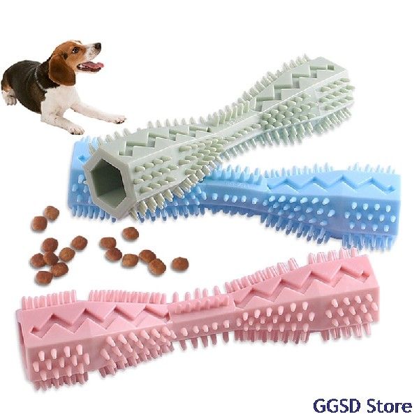 速发1pc Rubber Pet Dog othbrush Teeth ig Sti Chewig