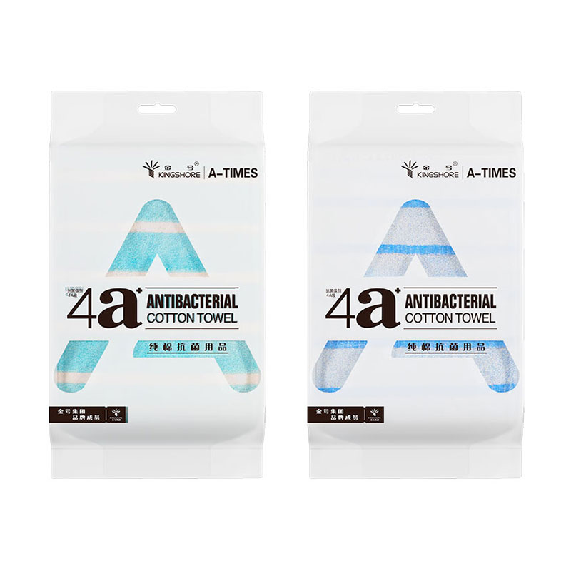 金号A-TIMES系列梦幻4A抗菌毛巾-2 双条毛巾袋装AT007-2