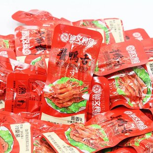 温州特产小吃零食品修文鸭舌头408g克酱鸭鸭肉团购热卖小包装即食