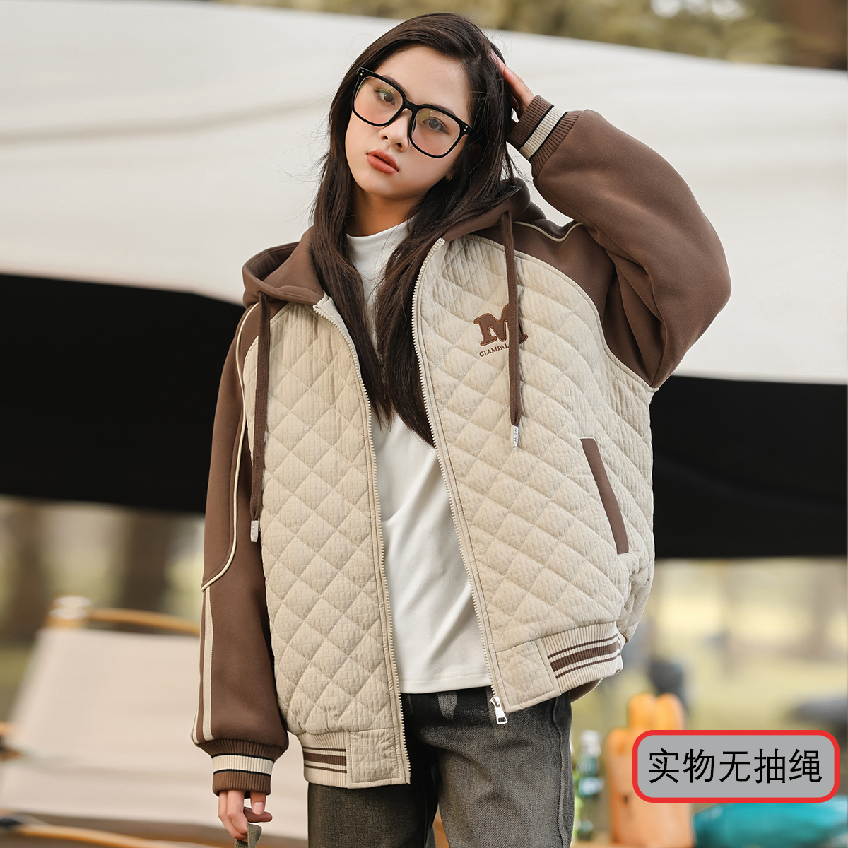 女童棉服外套秋冬装儿童