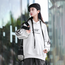 女大童带帽卫衣2025春秋新款韩版初中生洋气连帽宽松青少年装卫衣