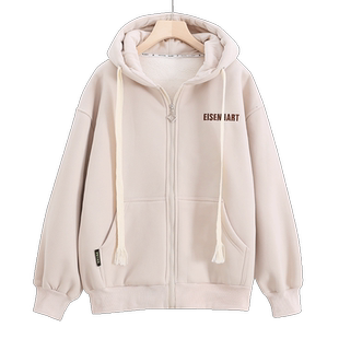 女大童秋冬装2025新款女装卫衣时髦女孩加厚冬季青少年韩版外套15