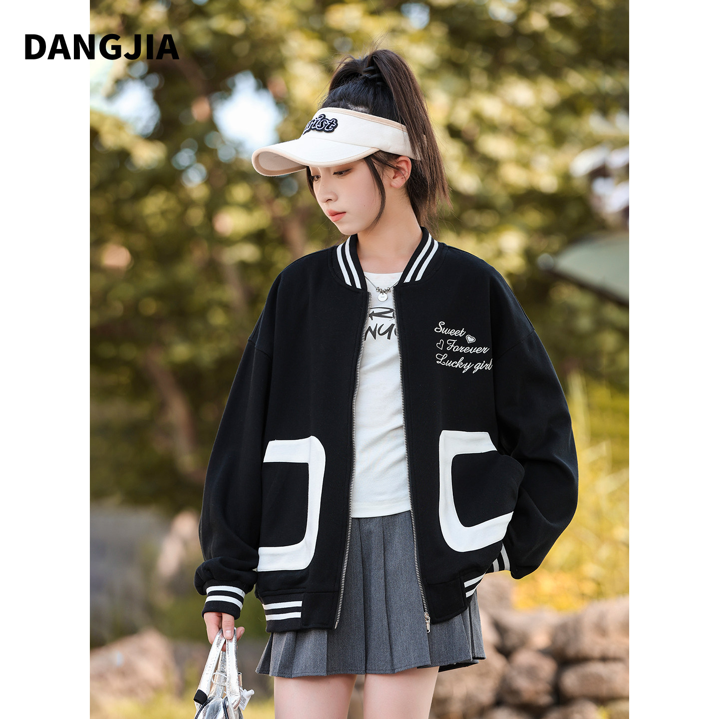 女大童春装棒球服2026新款青少年女孩外套初中生运动上衣春秋夹克