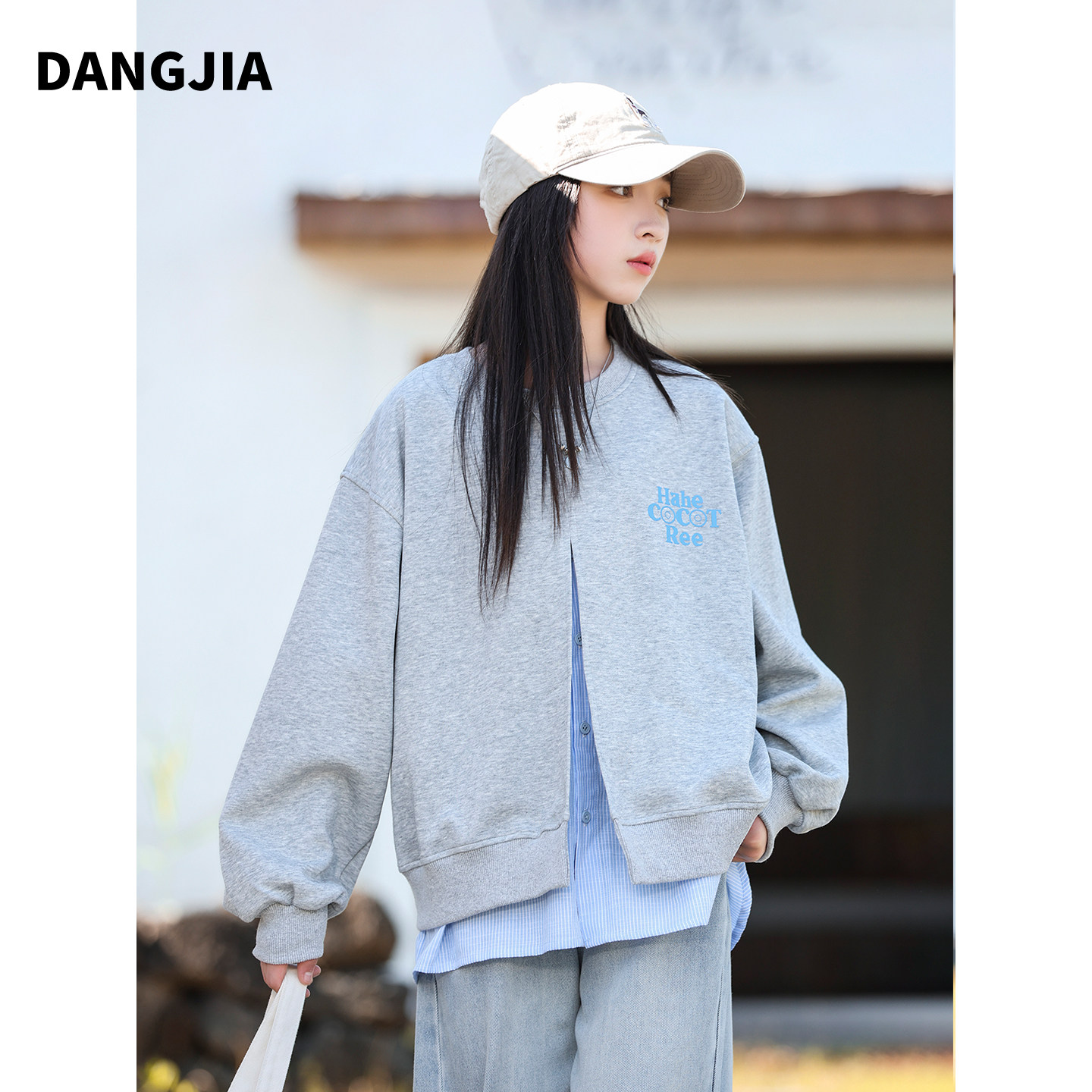 女大童休闲风假两件卫衣外套2026新款超好看上衣青少年女孩初中生