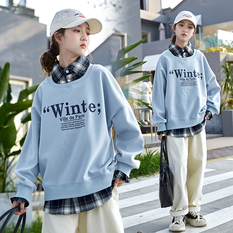 女童卫衣2024新款春装中大童