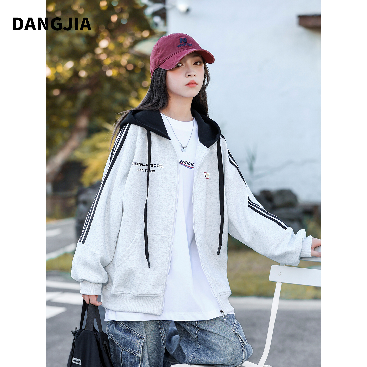 女童春秋款连帽外套2025新款