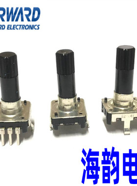 台湾福华FD旋转EC12编码器平滑24脉冲导航音箱调节电位计轴长20MM