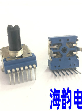 RK14型雅马哈电子功放调音台音量双联B10K电位器立式单排7脚B103