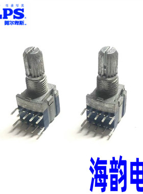 日本ALPS旋转波段开关1刀6档功放电源信号切换选择开关SRBM160700