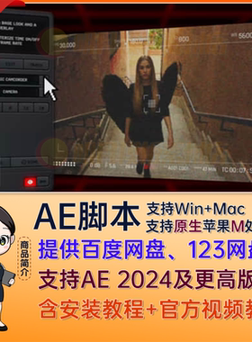 AE脚本说唱复古监控画面视频特效果Tiny Tapes SURVEILLANCE插件