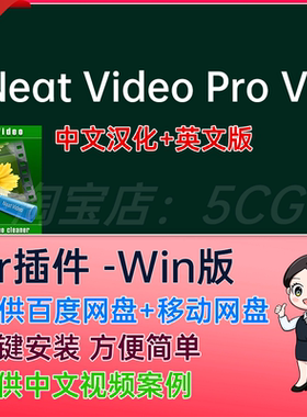 中文汉化 NeatVideo视频降噪去噪点Pr插件 Neat Video Pro V6.0.1